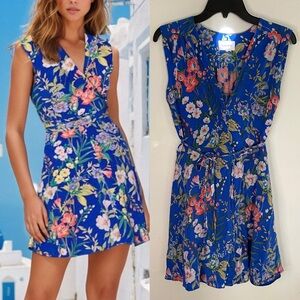 Yumi Kim Soho Mixer Floral Silk Wrap Dress XS